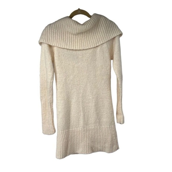 Guess Cream Scoop‎ Neck Tunic Sweater Dress Sz L Womens - Picture 2 of 7